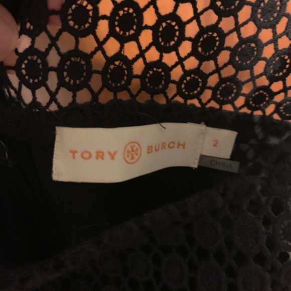 Tory Burch Hallie Navy Eyelet Dress Size 2 NEW - Picture 3 of 3